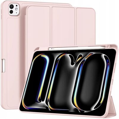 Etui Flex Trifold dla Apple iPad Pro 11 (2024) Uchwyt na rysik, magnes, róż Etui Flex Trifold dla Apple iPad Pro 11 (2024) Uchwyt na rysik, magnes, róż