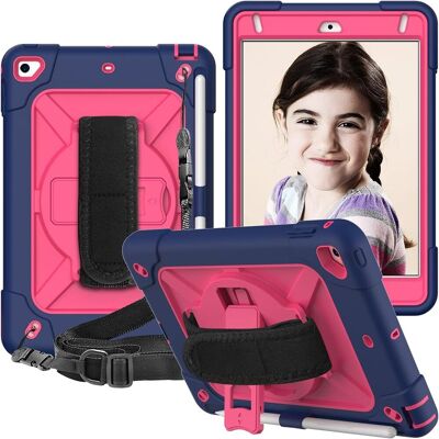 JETech Etui Pancerne iPad Mini 4 / 5 Rysik Stojak 360 Pasek Różowo-Granatowe JETech Etui Pancerne iPad Mini 4 / 5 Rysik Stojak 360 Pasek Różowo-Granatowe