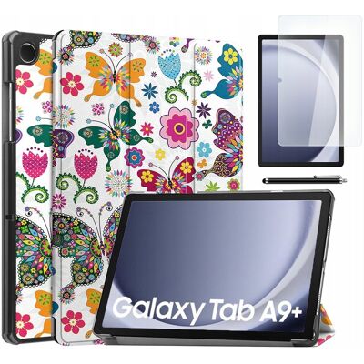 ETUI SMART COVER GRAFIKA do Samsung Galaxy Tab A9 Plus 11' + SZKŁO + RYSIK ETUI SMART COVER GRAFIKA do Samsung Galaxy Tab A9 Plus 11' + SZKŁO + RYSIK