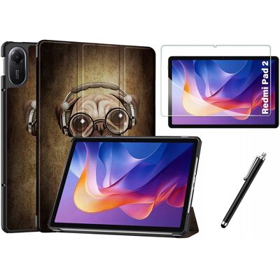 Inny producent Etui Smart Cover Grafika + Szkło + Rysik Do Xiaomi Redmi Pad 2 Inny producent Etui Smart Cover Grafika + Szkło + Rysik Do Xiaomi Redmi Pad 2