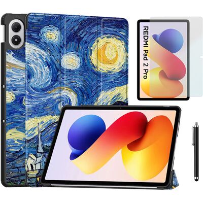 AllTabCases ETUI SMART COVER GRAFIKA + SZKŁO + RYSIK do Xiaomi Redmi Pad 2 Pro 12,1' AllTabCases ETUI SMART COVER GRAFIKA + SZKŁO + RYSIK do Xiaomi Redmi Pad 2 Pro 12,1'