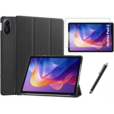 Etui Smart Cover Slim + Szkło Hartowane + Rysik Do Xiaomi Redmi Pad 2 Etui Smart Cover Slim + Szkło Hartowane + Rysik Do Xiaomi Redmi Pad 2