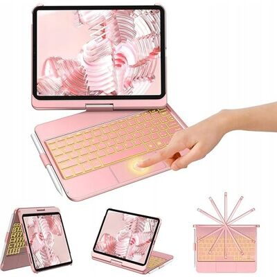 Inny producent KBCASE Etui z Klawiaturą AZERTY do iPad 10. gen 2022 Różowy Inny producent KBCASE Etui z Klawiaturą AZERTY do iPad 10. gen 2022 Różowy