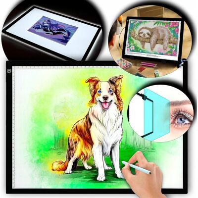 Inny producent Podświetlana Tablica Led Deska Kreślarska Kalka A3 Tablet Graficzny Prezent Inny producent Podświetlana Tablica Led Deska Kreślarska Kalka A3 Tablet Graficzny Prezent