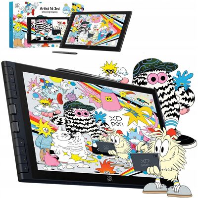 Tablet Graficzny Xp-Pen Artist 16 3 Generacja 1920x1080 16384st Dla Grafika Tablet Graficzny Xp-Pen Artist 16 3 Generacja 1920x1080 16384st Dla Grafika
