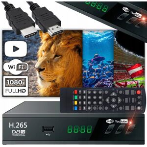 Inny producent DEKODER TUNER TV NAZIEMNEJ USB 5V FULL HD DVB-T2 ANTENA PILOT + KABEL HDMI Inny producent DEKODER TUNER TV NAZIEMNEJ USB 5V FULL HD DVB-T2 ANTENA PILOT + KABEL HDMI
