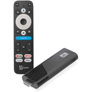 Odtwarzacz multimedialny SMART BOX Stick TELE System UP, Google TV 4K UHD Odtwarzacz multimedialny SMART BOX Stick TELE System UP, Google TV 4K UHD
