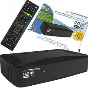 Esperanza TUNER DEKODER TV NAZIEMNEJ DVB-T2 HEVC PILOT H265 Esperanza TUNER DEKODER TV NAZIEMNEJ DVB-T2 HEVC PILOT H265