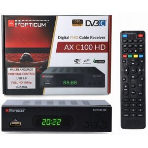 Inny producent Tuner DVB-C Cyfrowy do Kablówki HD MPEG4 Opticum Telewizji Kablowej Dekoder Inny producent Tuner DVB-C Cyfrowy do Kablówki HD MPEG4 Opticum Telewizji Kablowej Dekoder