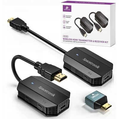 Bezprzewodowy transmiter HDMI 1080p Spacetronik nadajnik odbiornik 4K HD Bezprzewodowy transmiter HDMI 1080p Spacetronik nadajnik odbiornik 4K HD