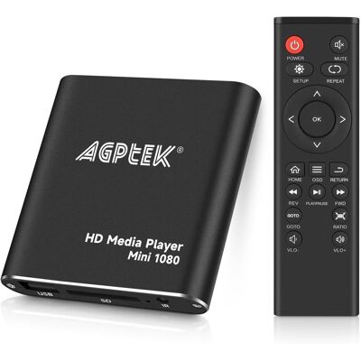 Microsoft Odtwarzacz Multimedialny Agptek Mini Full Hd 1080P Pilot Usb, Sd, Hdmi, Av Microsoft Odtwarzacz Multimedialny Agptek Mini Full Hd 1080P Pilot Usb, Sd, Hdmi, Av