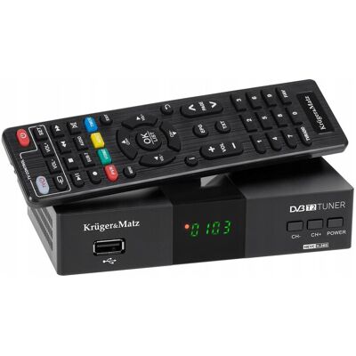 Inny producent TUNER CYFROWY DVB-T/DVB-T2 KM0550D H.265/HEVC Krüger&Matz Inny producent TUNER CYFROWY DVB-T/DVB-T2 KM0550D H.265/HEVC Krüger&Matz