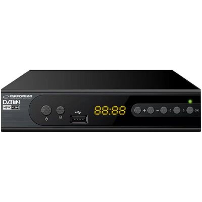 Inny producent Tuner cyfrowy Esperanza EV106P DVB-T/T2 H.265/HEVC Inny producent Tuner cyfrowy Esperanza EV106P DVB-T/T2 H.265/HEVC