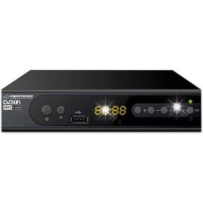 Inny producent Tuner cyfrowy Esperanza EV106R DVB-T/T2 H.265/HEVC Inny producent Tuner cyfrowy Esperanza EV106R DVB-T/T2 H.265/HEVC