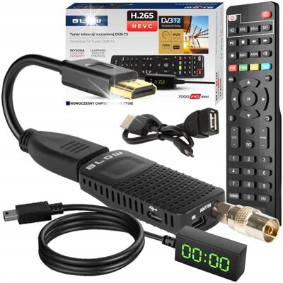 Inny producent Tuner dekoder cyfrowy TV HD DVB-T2 HDMI H.265 HEVC Inny producent Tuner dekoder cyfrowy TV HD DVB-T2 HDMI H.265 HEVC
