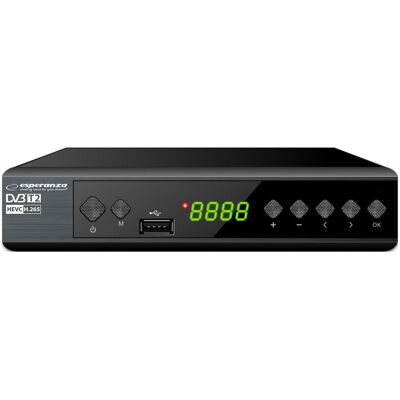 Inny producent TUNER DEKODER DVB-T2 TV NAZIEMNEJ H.265 HEVC FULL HD USB HDMI + PILOT Inny producent TUNER DEKODER DVB-T2 TV NAZIEMNEJ H.265 HEVC FULL HD USB HDMI + PILOT