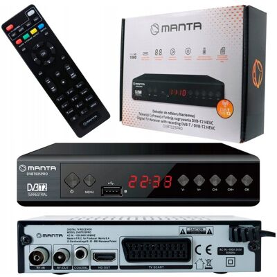 Inny producent TUNER DEKODER DVBT2 DVBT 2 TV NAZIEMNEJ HEVC H.265 HDMI PVR EPG FULL HD USB Inny producent TUNER DEKODER DVBT2 DVBT 2 TV NAZIEMNEJ HEVC H.265 HDMI PVR EPG FULL HD USB