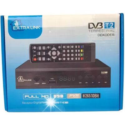 Inny producent Extralink Home Tuner Dekoder DVB-T2 TV Naziemnej H.265 HEVC FULL HD USB / Exelento Inny producent Extralink Home Tuner Dekoder DVB-T2 TV Naziemnej H.265 HEVC FULL HD USB / Exelento