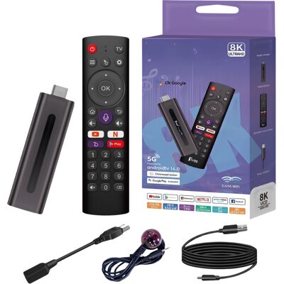 HikariSklep ODTWARZACZ MULTIMEDIALNY SMART TV ANDROID 14 BOX STICK TV 2G/16G WIGI 5G HikariSklep ODTWARZACZ MULTIMEDIALNY SMART TV ANDROID 14 BOX STICK TV 2G/16G WIGI 5G