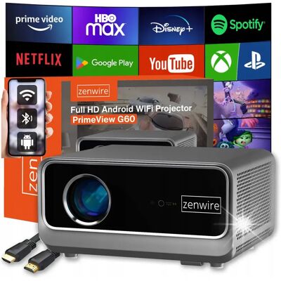 Inny producent Rzutnik Android Google Tv Full Hd 4k Led Wifi Przenośny Zenwire G60 Inny producent Rzutnik Android Google Tv Full Hd 4k Led Wifi Przenośny Zenwire G60