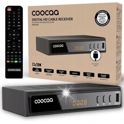 Inny producent Strong Coocaa Hdc2530 Tuner Dvb-C Hd Hdmi Usb Czarny Inny producent Strong Coocaa Hdc2530 Tuner Dvb-C Hd Hdmi Usb Czarny