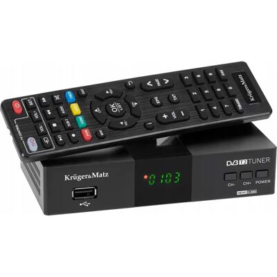 Inny producent Tuner Cyfrowy Dvb-T/dvb-T2 Km0550d H.265/hevc Krüger&matz Inny producent Tuner Cyfrowy Dvb-T/dvb-T2 Km0550d H.265/hevc Krüger&matz