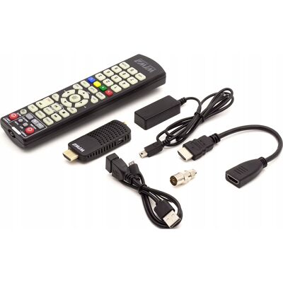 Inny producent TUNER DEKODER DVB-T2 TV NAZIEMNE H.265 HEVC HD USB HDMI WIWA MINI LED PILOT Inny producent TUNER DEKODER DVB-T2 TV NAZIEMNE H.265 HEVC HD USB HDMI WIWA MINI LED PILOT