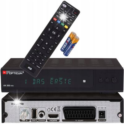 Inny producent Tuner Dekoder Satelitarny OPTICUM HD X300 Plus FTA SAT Kanały Niekodowane Inny producent Tuner Dekoder Satelitarny OPTICUM HD X300 Plus FTA SAT Kanały Niekodowane