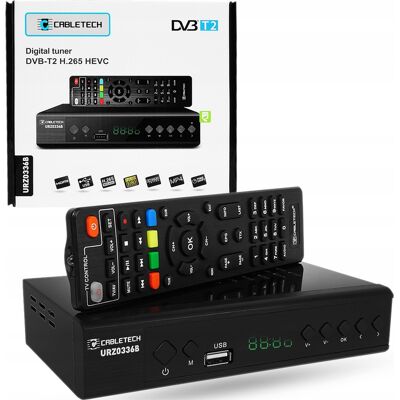 Inny producent TUNER DEKODER TV DVB-T2 H.265 HEVC PVR CABLETECH Inny producent TUNER DEKODER TV DVB-T2 H.265 HEVC PVR CABLETECH