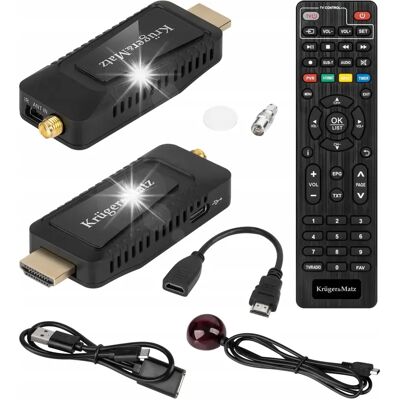 Inny producent Tuner Dvb-T2 Hevc H.265 Mini Na Hdmi + Pilot Kruger&matz; Km9998 Inny producent Tuner Dvb-T2 Hevc H.265 Mini Na Hdmi + Pilot Kruger&matz; Km9998