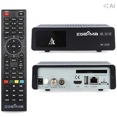 Inny producent Tuner Odbiornik Telewizja Dvb-S2 Dvb-T2 Zgemma H8.2se Inny producent Tuner Odbiornik Telewizja Dvb-S2 Dvb-T2 Zgemma H8.2se