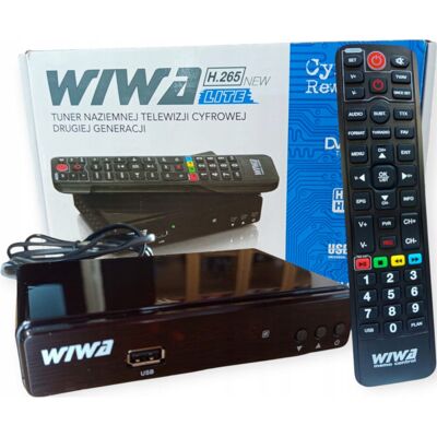 Inny producent WIWA H.265 LITE DVB-T2 Tuner FullHD HDMI USB SCART Czarne Inny producent WIWA H.265 LITE DVB-T2 Tuner FullHD HDMI USB SCART Czarne