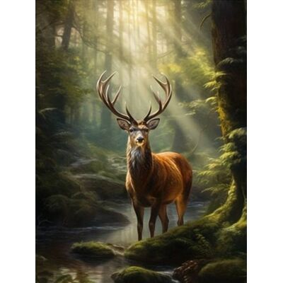 Norimpex Diamentowa Mozaika Zwierzęta Jeleń 30x40 Norimpex Diamentowa Mozaika Zwierzęta Jeleń 30x40