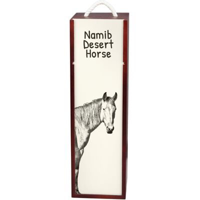 Koń Pustynny Namib - Pudełko Na Wino Z Koniem, Pudełko Na Alkohol Z Grafiką, Personalizowane Pudełko Na Prezent Marki Art-Dog Koń Pustynny Namib - Pudełko Na Wino Z Koniem, Pudełko Na Alkohol Z Grafiką, Personalizowane Pudełko Na Prezent Marki Art-Dog