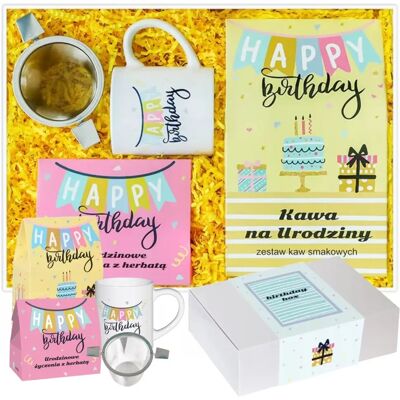 Cup&You Box Prezentowy Upominkowy Z Kawami Herbatami Zaparzaczem I Kubkiem Na 20 30 40 50 60 Urodziny - Na Upominek Prezent Dla Kobiety Faceta Dziewczyny Ko.. Cup&You Box Prezentowy Upominkowy Z Kawami Herbatami Zaparzaczem I Kubkiem Na 20 30 40 50 60 Urodziny - Na Upominek Prezent Dla Kobiety Faceta Dziewczyny Ko..