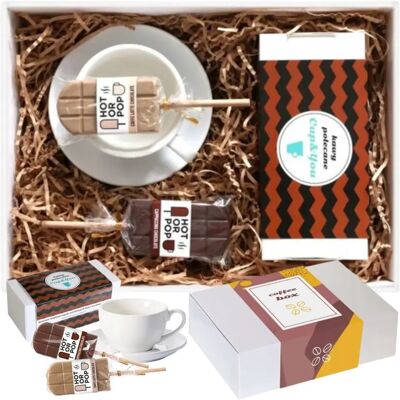 Cup&You Gotowy Zestaw Prezentowy „classic Coffebox“ Kawy Smakowe Premium Filiżanka Czekoladowe Lizaki Prezent Upominek Na Każdą Okazję Dla Kobiety Faceta Mę.. Cup&You Gotowy Zestaw Prezentowy „classic Coffebox“ Kawy Smakowe Premium Filiżanka Czekoladowe Lizaki Prezent Upominek Na Każdą Okazję Dla Kobiety Faceta Mę..