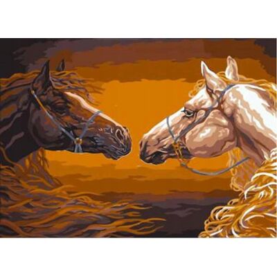 Norimpex Malowanie Po Nr Konie Z Grzywa Ognistą 40 X 50 Norimpex Malowanie Po Nr Konie Z Grzywa Ognistą 40 X 50