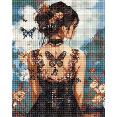 Inny producent Mozaika diamentowa Piękność z motylami 40x50 cm Ideyka Inny producent Mozaika diamentowa Piękność z motylami 40x50 cm Ideyka