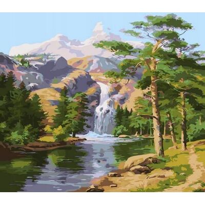 Norimpex Malowanie Po Numerach Górski Wodospad Norimpex Malowanie Po Numerach Górski Wodospad