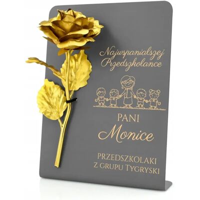 Inny producent Prezent Dla Nauczyciela Statuetka Złota Róża Inny producent Prezent Dla Nauczyciela Statuetka Złota Róża