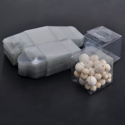 Inny producent Przezroczyste Pudełka Prezentowe 50 Sztuk 5 X 5 X 5 Cm Kwadratowe Inny producent Przezroczyste Pudełka Prezentowe 50 Sztuk 5 X 5 X 5 Cm Kwadratowe