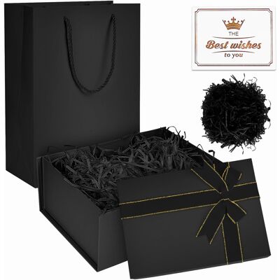 Inny producent Pudełko Prezentowe Z Pokrywką I Kokardką 22 X 16 X 9 Cm Inny producent Pudełko Prezentowe Z Pokrywką I Kokardką 22 X 16 X 9 Cm