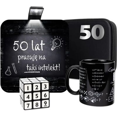 Froster Zestaw Prezentowy Na 50 Urodziny Geniusza - Prezent Dla Mądrego 50 Latka Froster Zestaw Prezentowy Na 50 Urodziny Geniusza - Prezent Dla Mądrego 50 Latka
