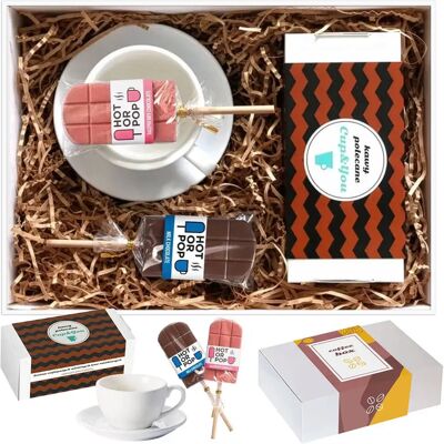 Cup&You Zestaw Prezentowy Na Wyjątkową Okazję Classic Coffeebox. Zestaw 20 Kaw Mielonych W Różnych Smakach 20x 10g, Klasyczna Biała Filiżanka I Dwa Kolorowe.. Cup&You Zestaw Prezentowy Na Wyjątkową Okazję Classic Coffeebox. Zestaw 20 Kaw Mielonych W Różnych Smakach 20x 10g, Klasyczna Biała Filiżanka I Dwa Kolorowe..
