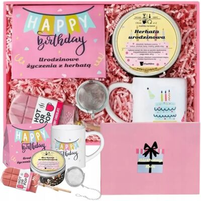 Cup&You Zestaw Prezentowy Upominkowy Różowy Box Na Urodziny Z Herbatą Czekoladą Kubkiem Zaparzaczem - Dla Kobiety Nastolatki Licealistki Koleżanki Dziewczyn.. Cup&You Zestaw Prezentowy Upominkowy Różowy Box Na Urodziny Z Herbatą Czekoladą Kubkiem Zaparzaczem - Dla Kobiety Nastolatki Licealistki Koleżanki Dziewczyn..