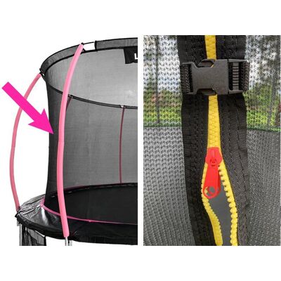 LEAN Sport Siatka Wewnętrzna Do Trampoliny Sport Max 12Ft Różowa LEAN Sport Siatka Wewnętrzna Do Trampoliny Sport Max 12Ft Różowa