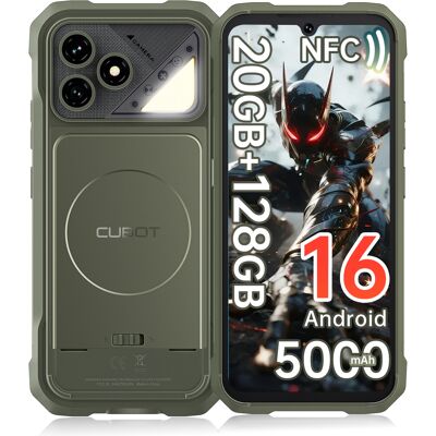 Cubot Kingkong Dura Smartfon Wytrzymały, 2 Wymienne Baterie 5000mah, 6,88' 120hz, 20gb(8+12) Ram/256gb Rom Ip68/ip69k Android 16 Nfc Gps Zielony Cubot Kingkong Dura Smartfon Wytrzymały, 2 Wymienne Baterie 5000mah, 6,88' 120hz, 20gb(8+12) Ram/256gb Rom Ip68/ip69k Android 16 Nfc Gps Zielony