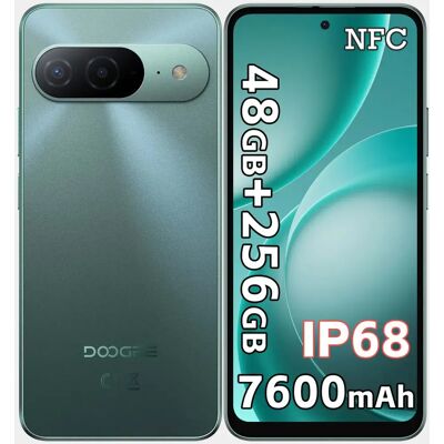 Doogee B10 Smartfon 48gb Ram 256gb Rom 6,63 Cala 120hz 7600mah Ip68 Nfc Gps Zielony Doogee B10 Smartfon 48gb Ram 256gb Rom 6,63 Cala 120hz 7600mah Ip68 Nfc Gps Zielony