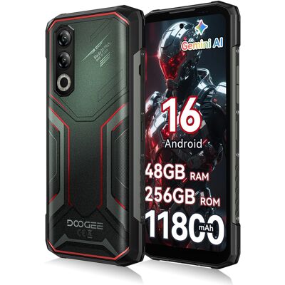 Doogee Blade 20 Plus Smartfon Pancerny, 6,56' 120hz, 48gb Ram (6+42), 256gb Rom, 11800mah 33w, Android 16, Nfc, Gps, Zielony Doogee Blade 20 Plus Smartfon Pancerny, 6,56' 120hz, 48gb Ram (6+42), 256gb Rom, 11800mah 33w, Android 16, Nfc, Gps, Zielony