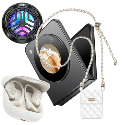 ZTE Nubia Flip 8 Gb + 256gb Czarny + Etui Na Łańcuszku + Słuchawki + Nakładka Chłodząca ZTE Nubia Flip 8 Gb + 256gb Czarny + Etui Na Łańcuszku + Słuchawki + Nakładka Chłodząca